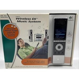 Logitech Wireless DJ Music System PC to Stereo 966194-0403 New MP3, iTunes, WMA
